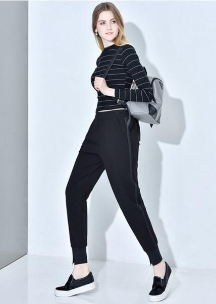 5款打造大长腿高腰宽松九分哈伦裤搭配推荐（图）