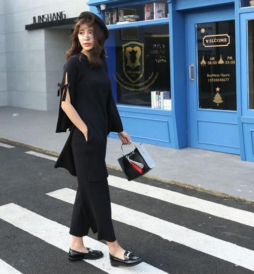 九分裤马甲两件套搭配：增高显瘦两件套推荐（图）