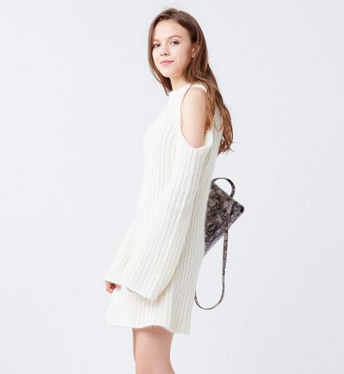 波浪边收腰连衣裙搭配：时尚气质连衣裙推荐（图）