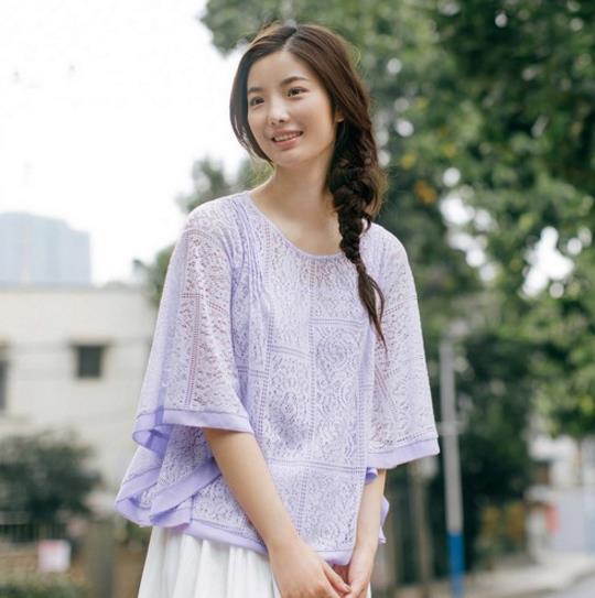 网纱刺绣上衣搭配短裤:6种穿出清凉夏日 网纱刺绣上衣搭配短裤:6种穿出清凉夏日