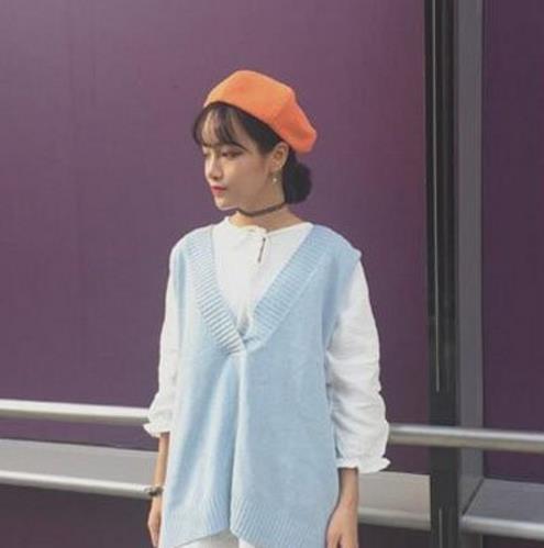 背心毛衣马甲搭配 ：5款马甲打造秋日百变风格（图）