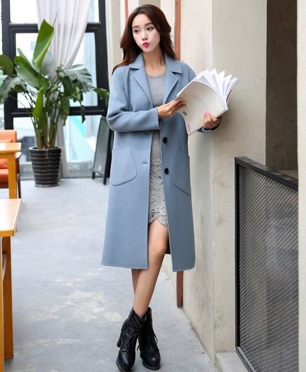 小个子搭配修身皮绒大衣：显高显瘦大衣推荐（图）