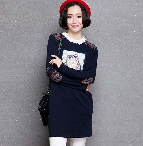 胖MM搭配大码卡通加绒卫衣：轻松显高显瘦（图）