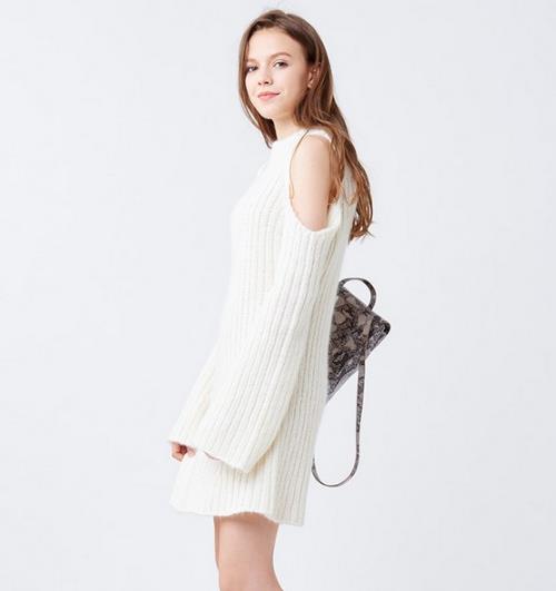 针织裙怎么会错过女人味呢：收腰针织连衣裙推荐（图）