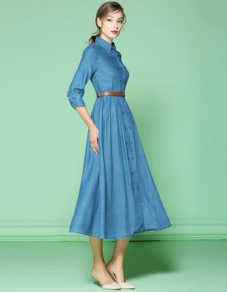 绣花立领连衣裙的多种搭配：5款连衣裙彰显古典风韵