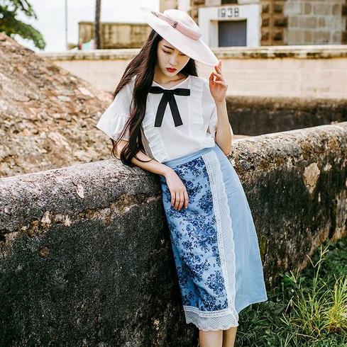 印花拼接半身裙怎么搭配上衣:时尚半身裙打造文艺范(图) 印花拼接半身裙怎么搭配上衣:时尚半身裙打造文艺范(图)