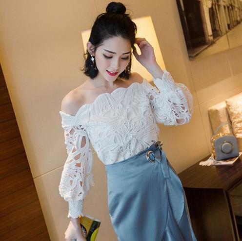 灯笼袖蕾丝衫怎么搭配下装：时尚百搭蕾丝衫分享（图）