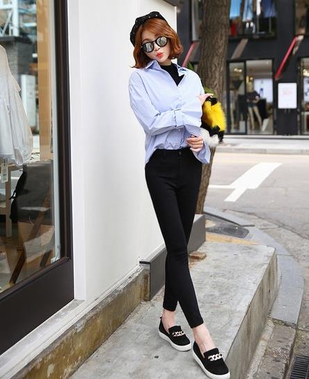 瘦上加瘦一条高腰修身小脚裤就够:时髦小脚裤分享 瘦上加瘦一条高腰修身小脚裤就够:时髦小脚裤分享