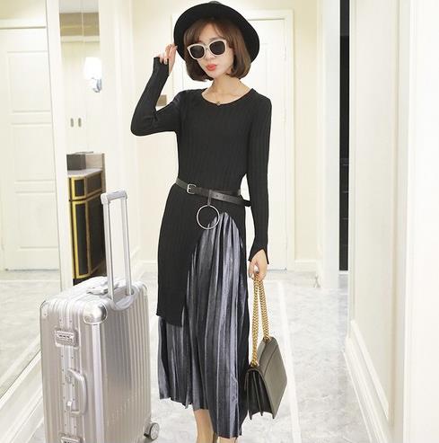 修身两件套针织裙的搭配：5款针织裙彰显名媛风（图）