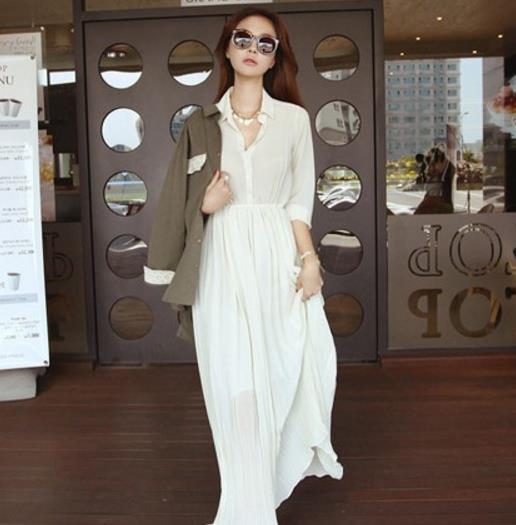 早秋中长袖连衣裙2017：女士新款连衣裙推荐（图）