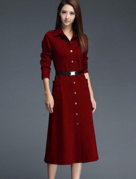 职业秋装长裙2017：6款搭配穿出成熟女人魅力