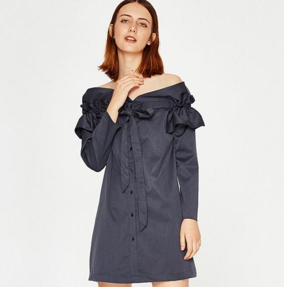 短裙搭配花边圆领雪纺衫：6款穿出高贵典雅气质