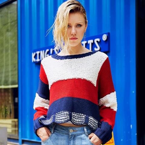 秋季新款撞色针织毛衣:5款毛衣显瘦显高显气质(图) 秋季新款撞色针织毛衣:5款毛衣显瘦显高显气质(图)