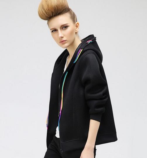 6款彩虹抽绳开衫卫衣搭配分分钟fashion到没朋友（图）