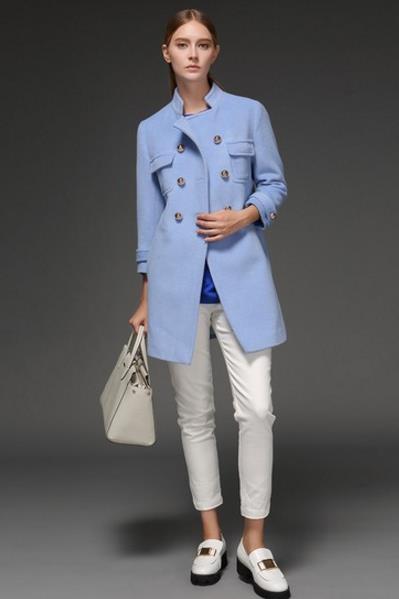 高圆圆同款宽松羊毛呢外套：高端大气外套推荐（图）