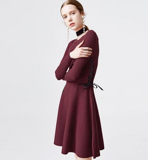 灯笼针织连衣裙搭配：减龄甜美范连衣裙分享（图）