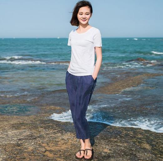 宽松九分阔腿裤推荐：清新减龄时尚范儿（图）