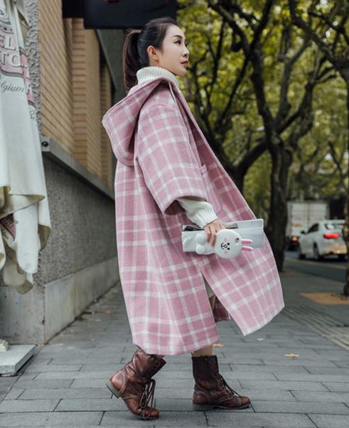 今年这样穿格纹超长毛呢外套自信一定潮到爆(图) 今年这样穿格纹超长毛呢外套自信一定潮到爆(图)