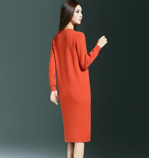 遮得住肉又显得了瘦的半高领宽松毛衣裙推荐（图)