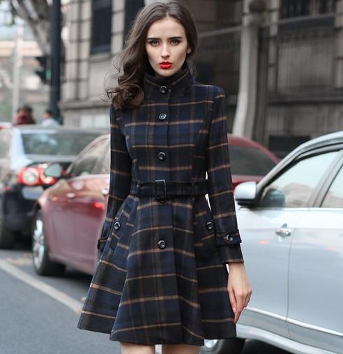 小个子女生怎么搭配格纹收腰大衣:6款大衣打造大长腿 小个子女生怎么搭配格纹收腰大衣:6款大衣打造大长腿