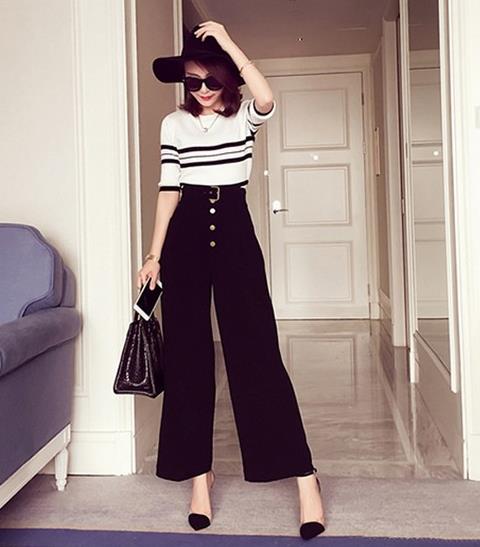 有了高腰裤谁还没双大长腿:雪纺高腰阔腿裤分享(图) 有了高腰裤谁还没双大长腿:雪纺高腰阔腿裤分享(图)