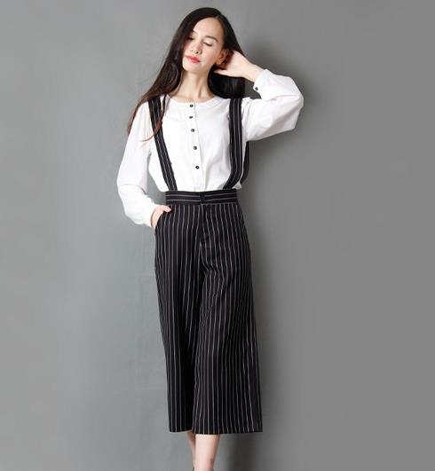 有了高腰裤谁还没双大长腿：雪纺高腰阔腿裤分享（图）