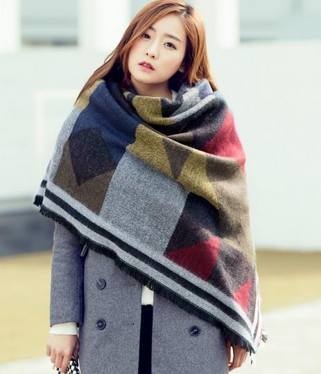 有加厚超长款两用保暖围巾我觉得冬天很温暖（图）