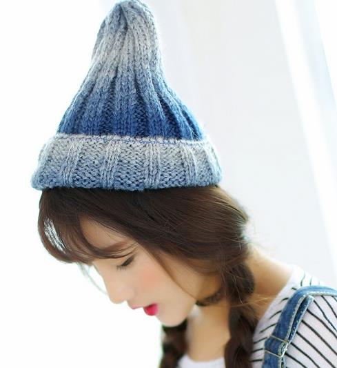 秋冬最流行木耳边拼色网眼针织帽：时尚百搭又暖和