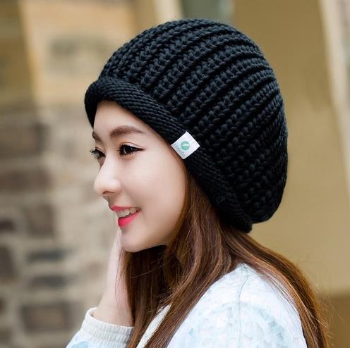 秋冬最流行木耳边拼色网眼针织帽：时尚百搭又暖和