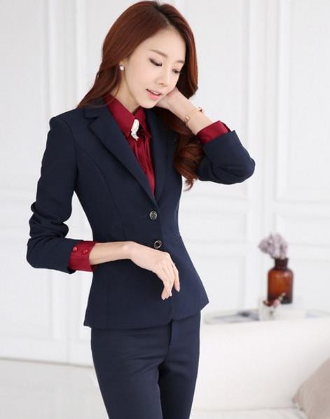 职业套装让你事半功倍：6款长袖职业套装搭配（图）