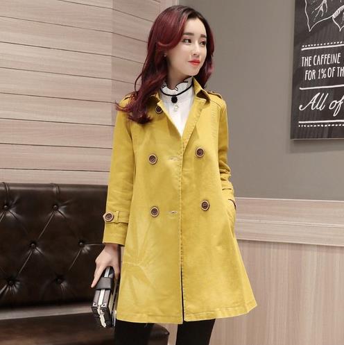 胖MM穿大码双排扣九分袖风衣搭配：轻松显瘦（图）