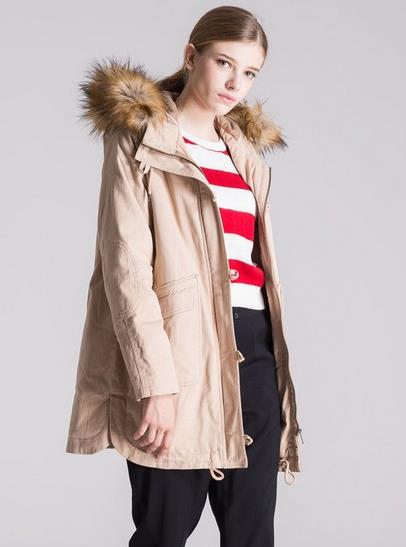军绿色BF风宽松加厚工装棉服怎么穿才飒爽有型(图) 军绿色BF风宽松加厚工装棉服怎么穿才飒爽有型(图)