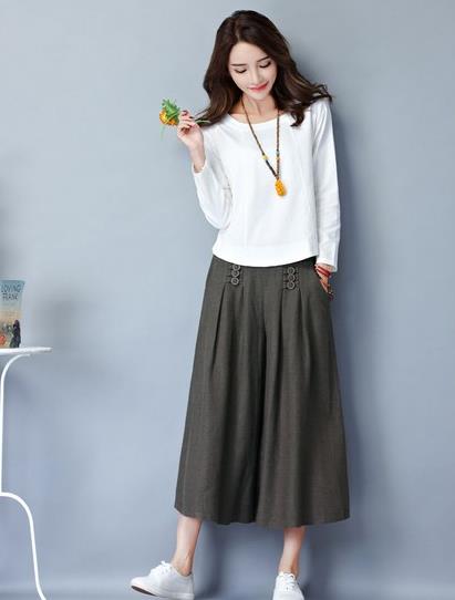 尴尬腿型再也不敢作妖了：格子高腰阔腿裤推荐（图）