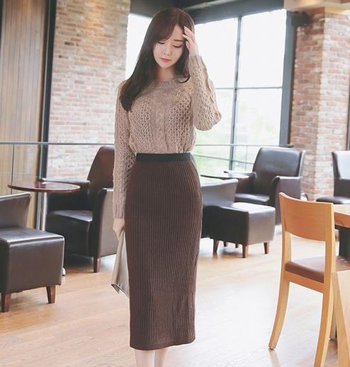 针织连衣裙两件套：6款两件套显高显瘦搭配（图）