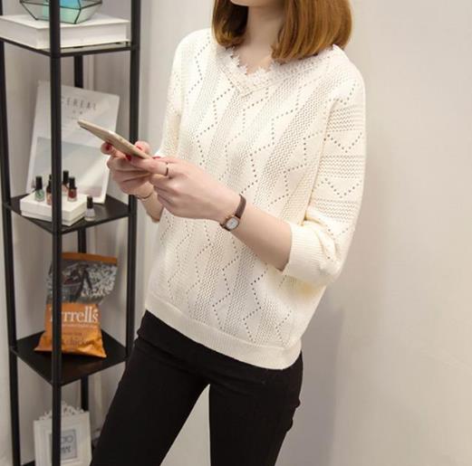 短裤搭配V领针织衫开衫：5款开衫修身显瘦推荐