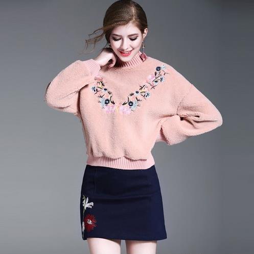 今年最流行刺绣蝙蝠袖两件套搭配：个性十足（图）