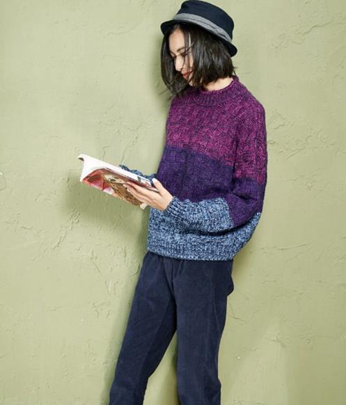 打底毛衣的搭配法则：文艺复古格纹毛衣搭配推荐