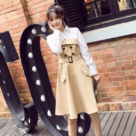 最美不过秋天的衬衫裙:双排扣收腰衬衫裙推荐(图) 最美不过秋天的衬衫裙:双排扣收腰衬衫裙推荐(图)