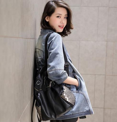 百搭显瘦休闲版牛仔面料西装外套搭配推荐（图）