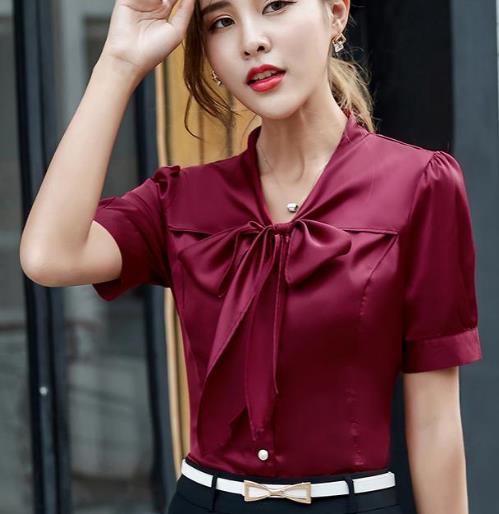 baby蝴蝶结真丝衬衫搭配：青春减龄衬衫分享（图）