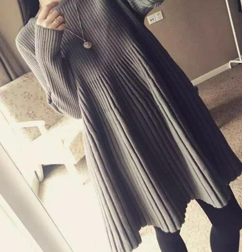 秋冬款蕾丝两件套针织连衣裙:好看显瘦还保暖(图) 秋冬款蕾丝两件套针织连衣裙:好看显瘦还保暖(图)