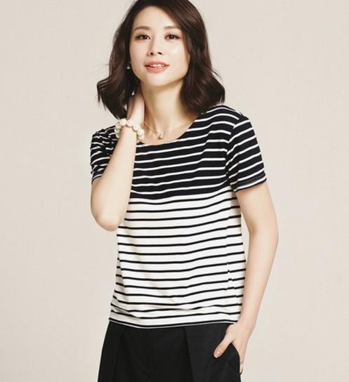 条纹t恤的搭配：随性的街头风（图）