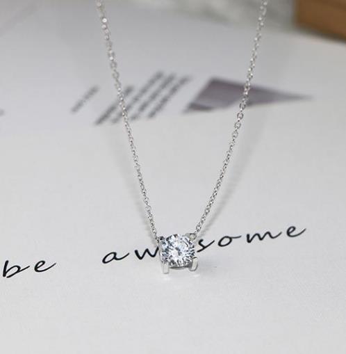 韩国925纯银心跳短款项链:简约百搭项链分享(图) 韩国925纯银心跳短款项链:简约百搭项链分享(图)