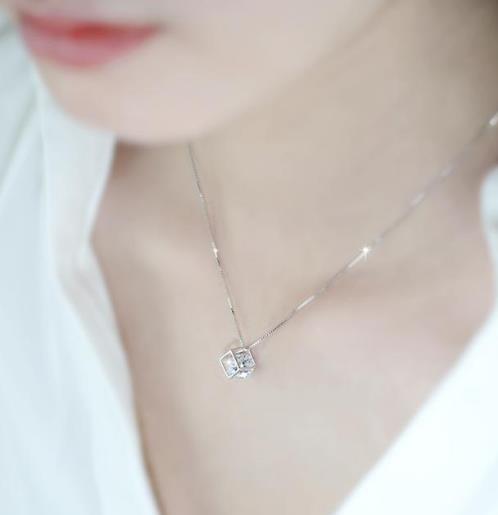 韩国925纯银心跳短款项链：简约百搭项链分享（图）