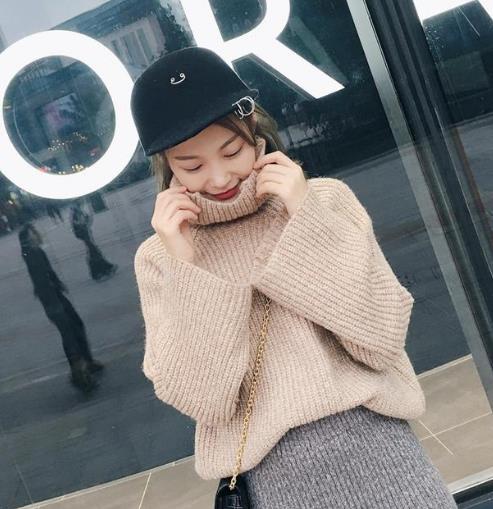 秋天穿这样的毛衣超级舒服:灯笼袖高领毛衣分享 秋天穿这样的毛衣超级舒服:灯笼袖高领毛衣分享