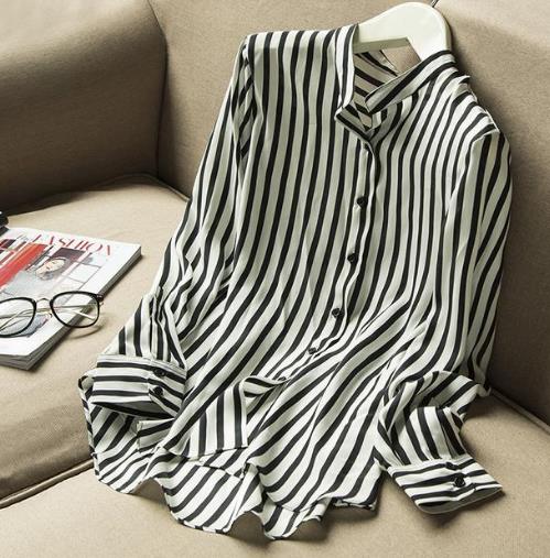 秋款真丝衬衣可以这样穿：优雅又知性衬衣分享（图）