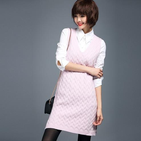 条纹毛衣搭配立领针织马甲：显高显瘦马甲推荐（图）