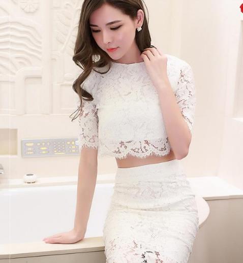 新款修身性感半身裙套装：套装这样穿巨时髦（图）