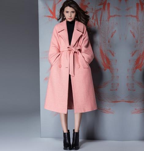 毛呢外套这样穿必定美到翻：系带毛呢外套推荐（图）