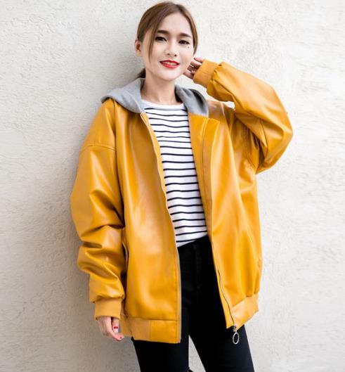 用一件皮衣凹无数造型：连帽拉链皮衣有推荐（图）